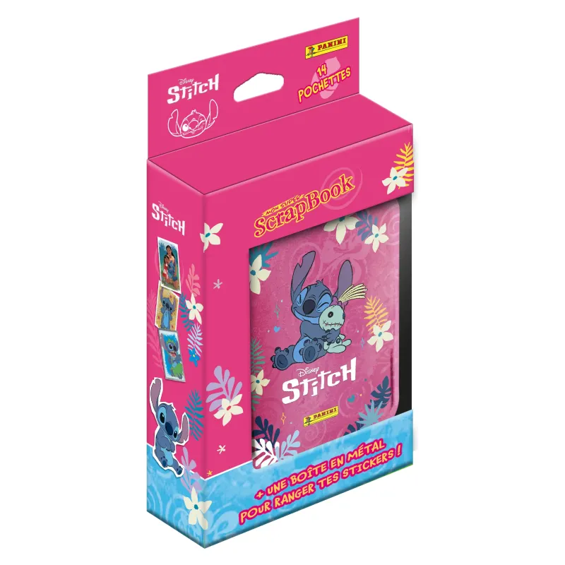 DISNEY - Stitch Panini Pocket Tin 14 Packets Stickers