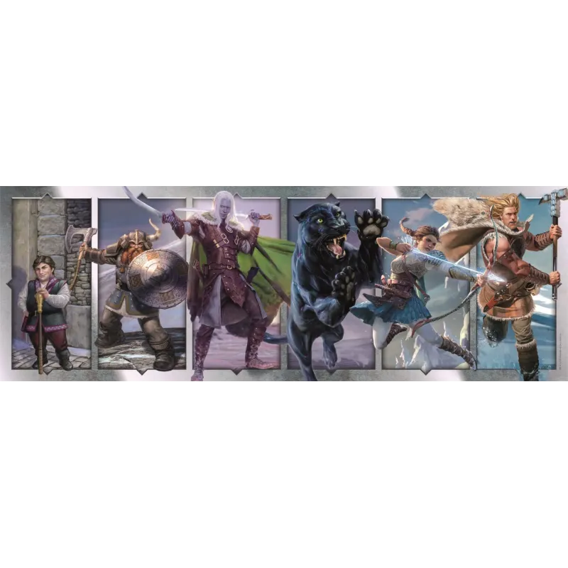 DONJONS ET DRAGONS - Personnages - Puzzle Panorama 1000P