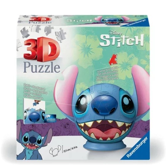 DISNEY STITCH - PUZZLE 3D BALL 72 PIECES