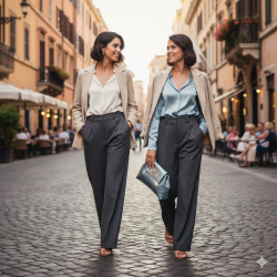 Sac"Naomi" Bleu Métallique Mondieux Madame