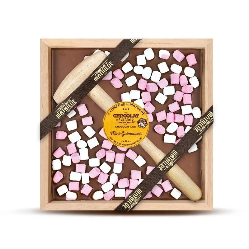 Chocolat A Casser Lait Mini-Guimauves 400G
