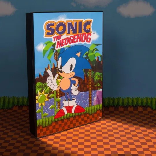 Poster avec lumineux Sonic The Hedgehog