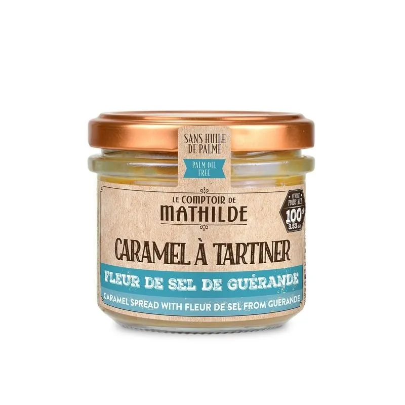 Caramel à tartiner - Fleur de Sel de Guérande - 100g