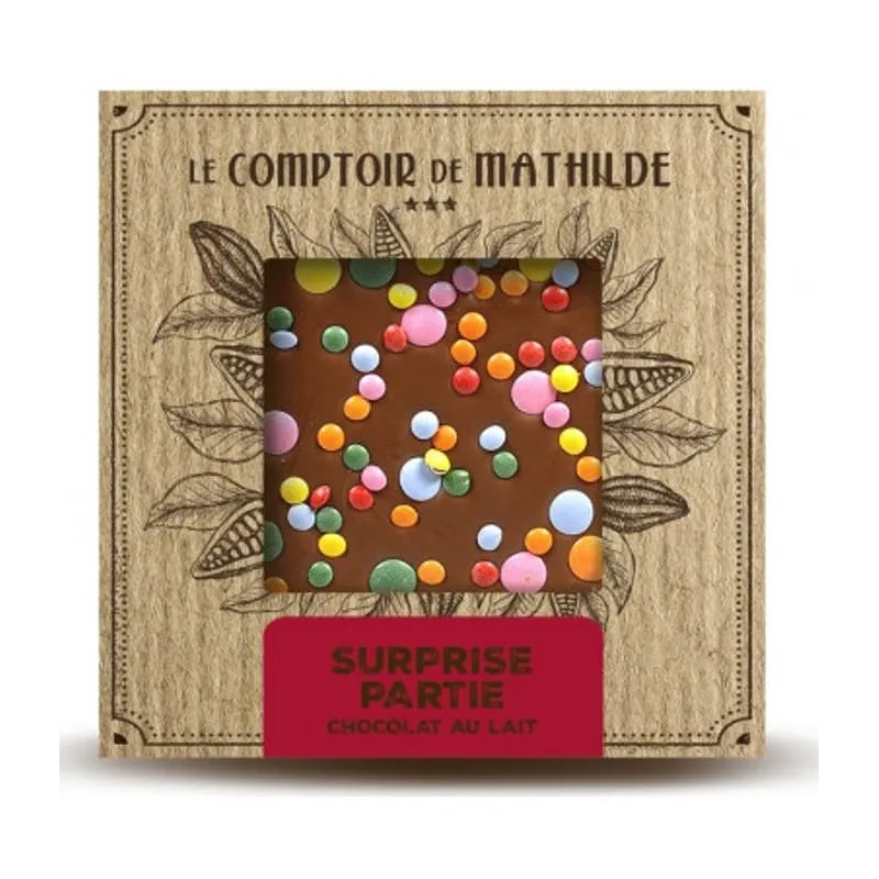 Tablette Chocolat Lait Surprise Partie 80G