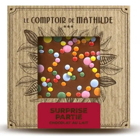 Tablette Chocolat Lait Surprise Partie 80G