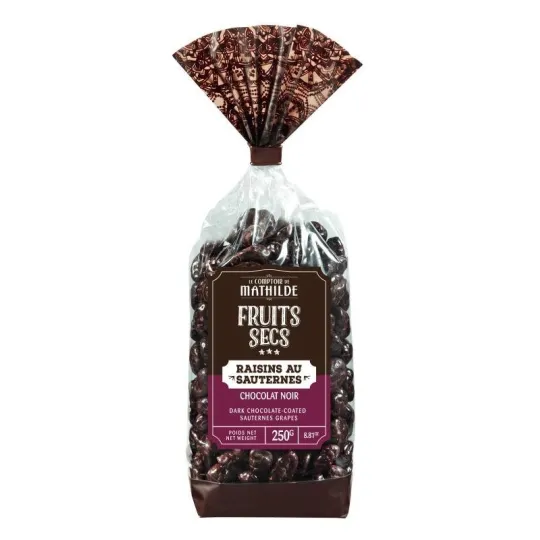 Raisin Au Sauternes Enrobés Chocolat Noir Sachet 250G