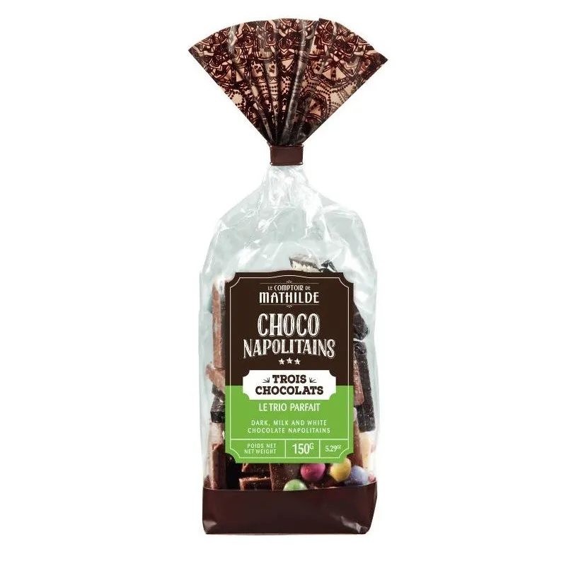 Napolitains Assortiment 3 Chocolats Sachet De 150G