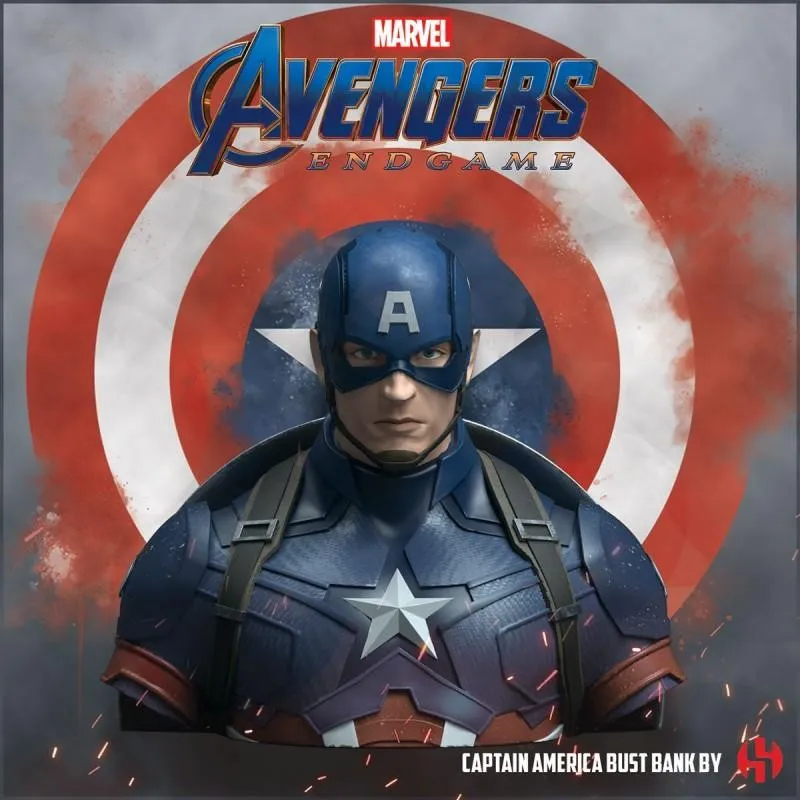MARVEL - Captain America Avengers Endgame - Tirelire buste 20cm