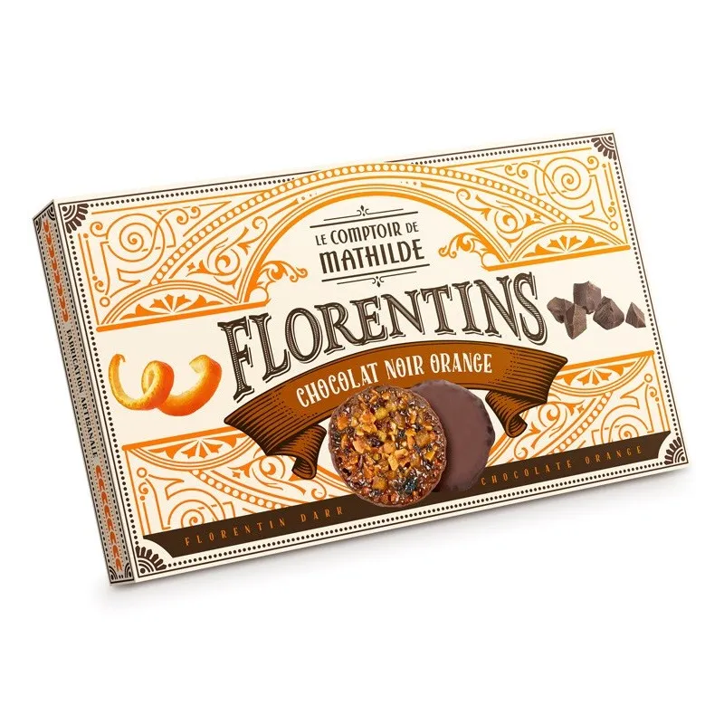 Florentin Chocolat Noir et Orange 100G