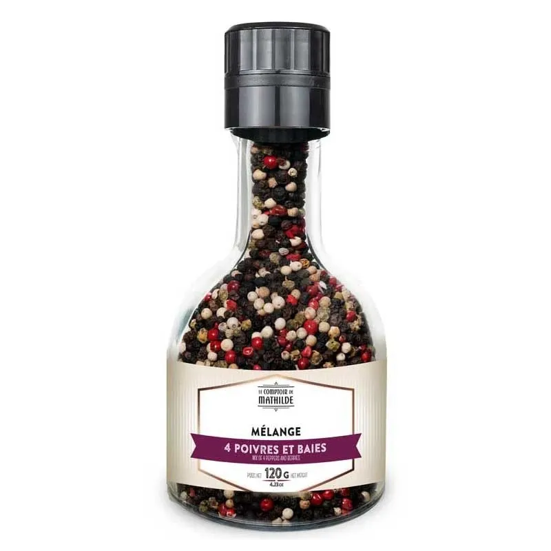 Moulin Empilable Melange 4 Poivres & Baies 120G