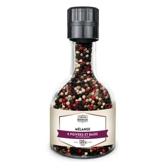 Moulin Empilable Melange 4 Poivres & Baies 120G