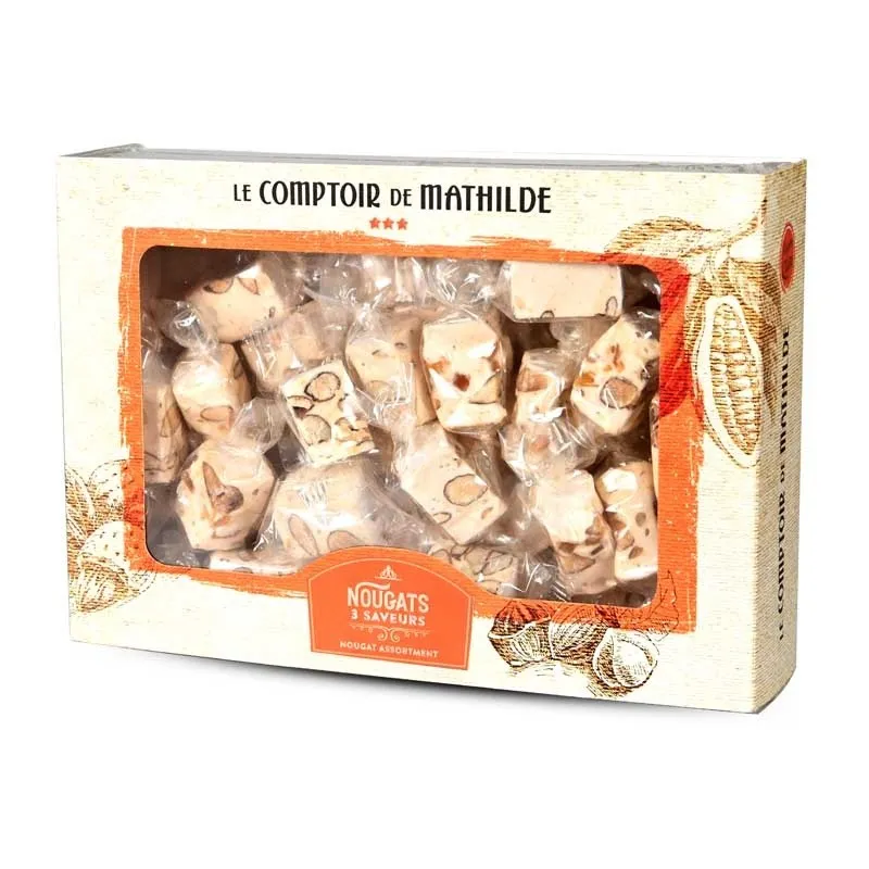 Coffret Nougats (Miel Amande, Pistache, Orange) 200g
