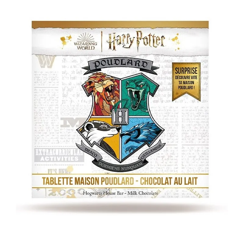 Tablette Maisons Poudlard Chocolat au Lait 80G