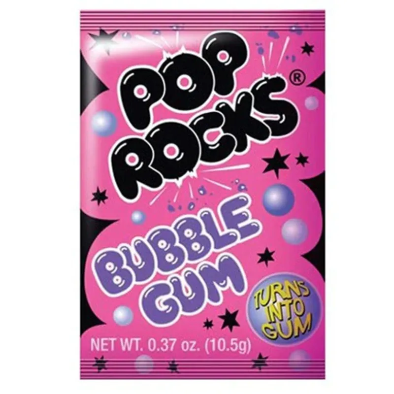 Pop Rocks Popping Candy Bubble-Gum 10g