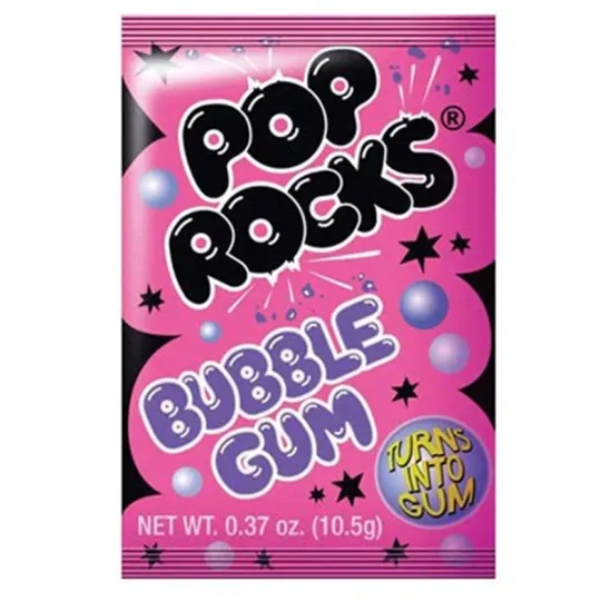 Pop Rocks Popping Candy Bubble-Gum 10g