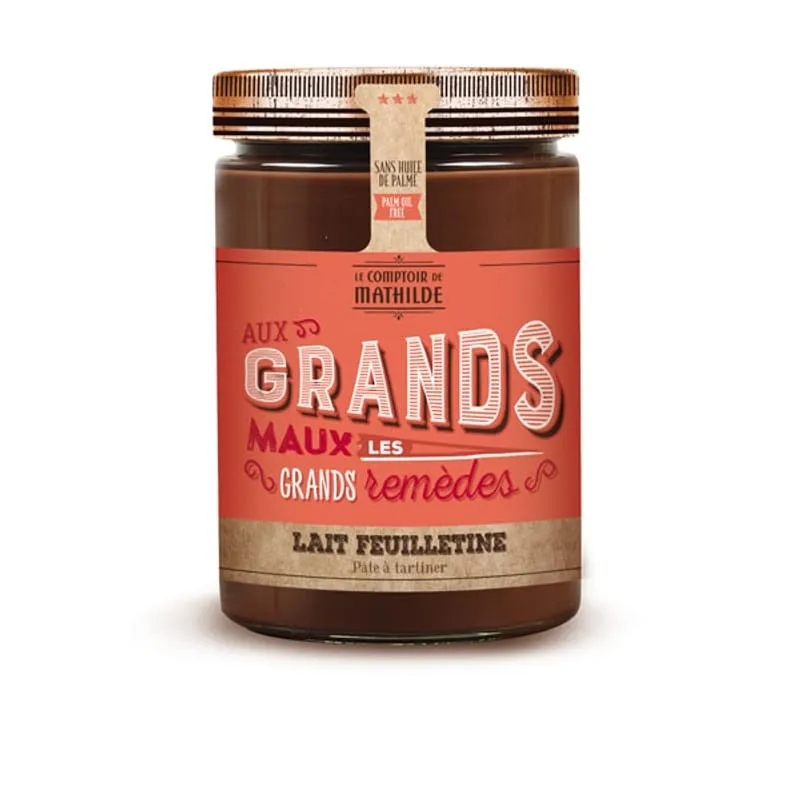 Pâte à tartiner Lait Noisette Feuilletine 600G