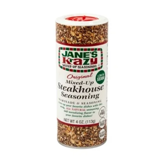 JANE'S KRAZY MIXED UP STEAKHOUSE SEASONING 4 OZ SHAKER