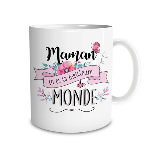 MUG "MAMAN MEILLEURE DU MONDE"