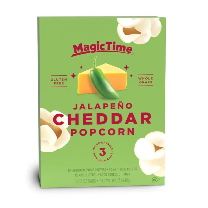 Magic Time Jalapeno Cheddar Popcorn 12x240g