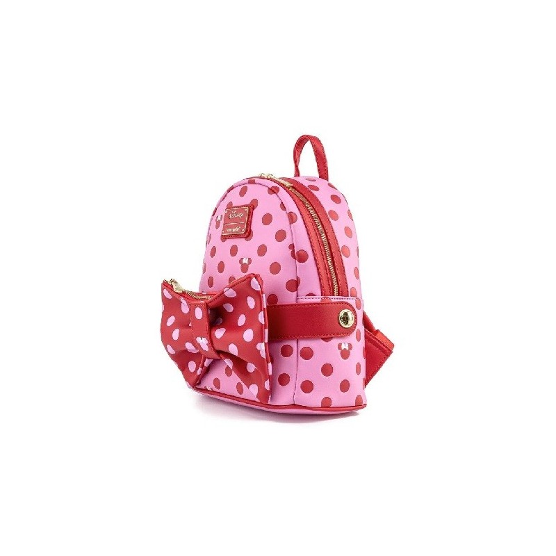 MICKEY MOUSE (DISNEY) MINNIE PINK BOW MINI BACKPACK & FANNY PACK LOUNGEFLY