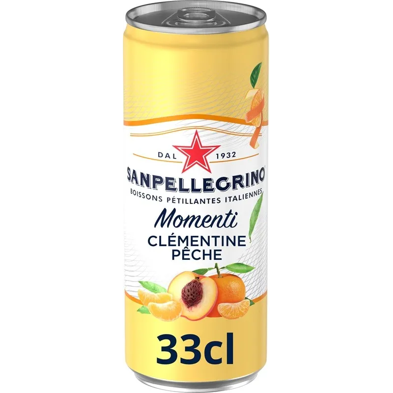 SAN PELLEGRINO MOMENTI CLEMENTINE PECHE CANS 33CL