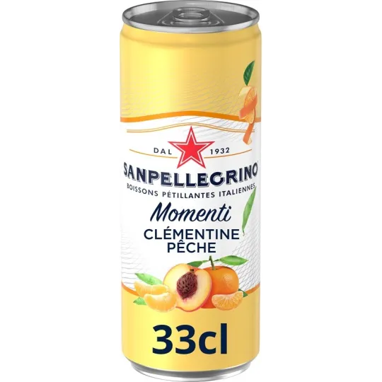 SAN PELLEGRINO MOMENTI CLEMENTINE PECHE CANS 33CL