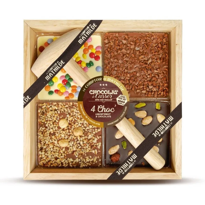 Chocolat A Casser 4 Choc Assortiment 3 Chocolats 400G