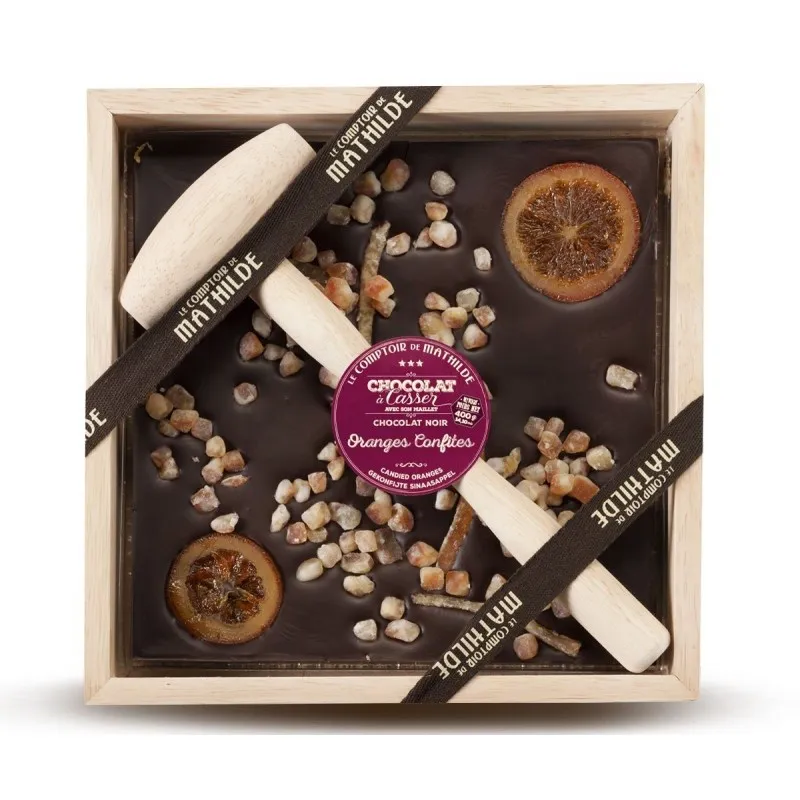 Chocolat A Casser Noir Oranges Confites 400G