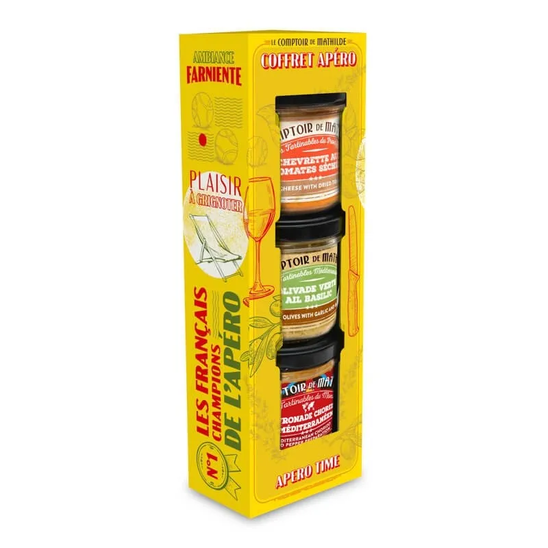 Coffret 3 tartinables Apéro