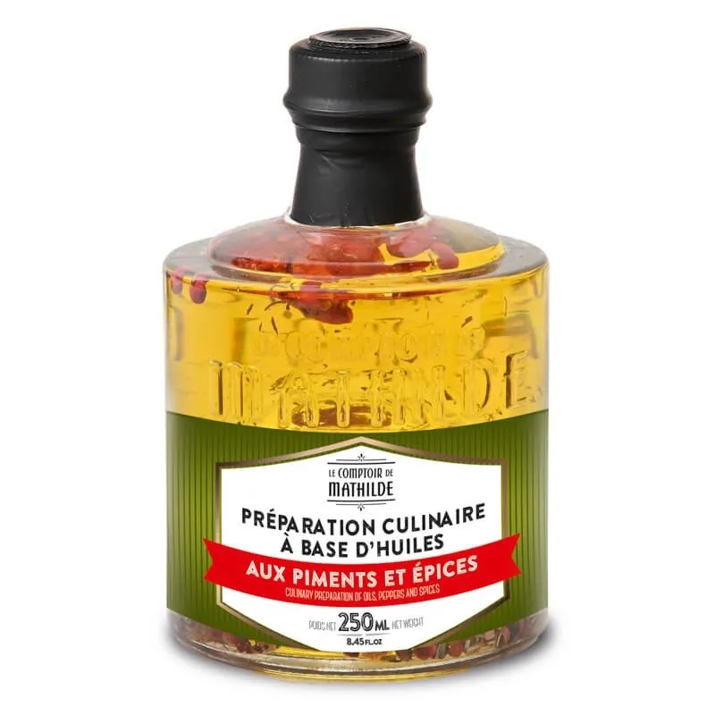 Empilable Preparation Culinaire A Base D'Huiles Piment Et Epices 250Ml
