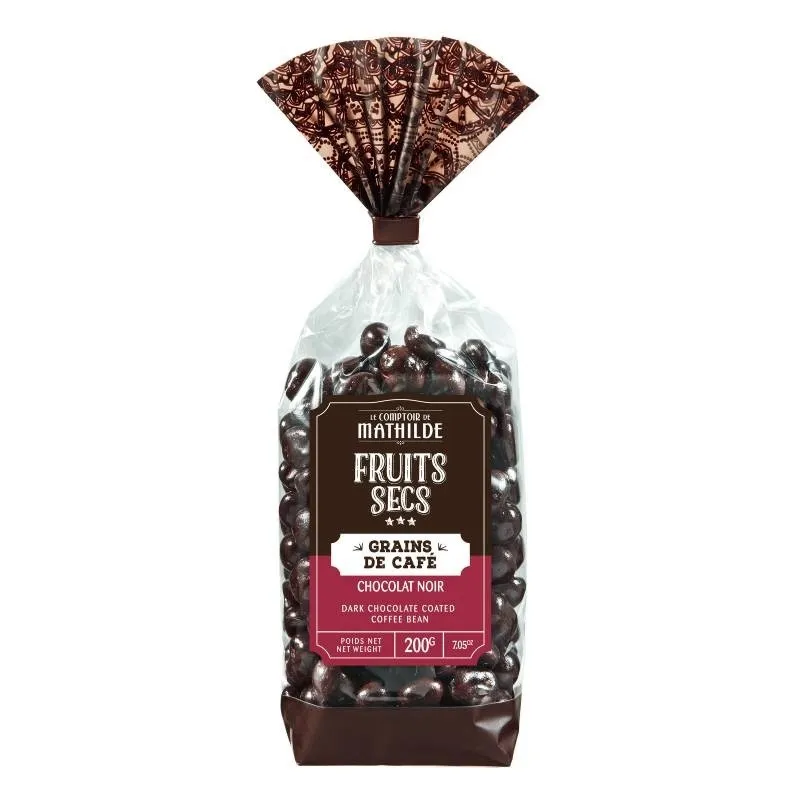Grains De Cafe Enrobés De Chocolat Noir Sachet 200G