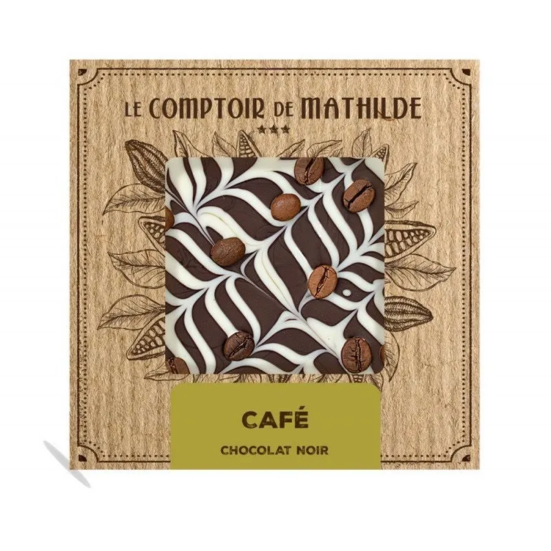 Tablette Chocolat Noir Café Creme 80G
