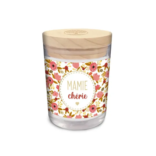 BOUGIE VERRE "MAMIE CHERIE"