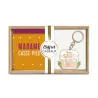 COFFRET CHAUSSETTES/PORTE CLE "MOINS SAGE..."