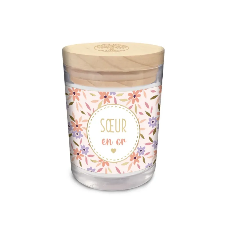 BOUGIE VERRE " SOEUR"