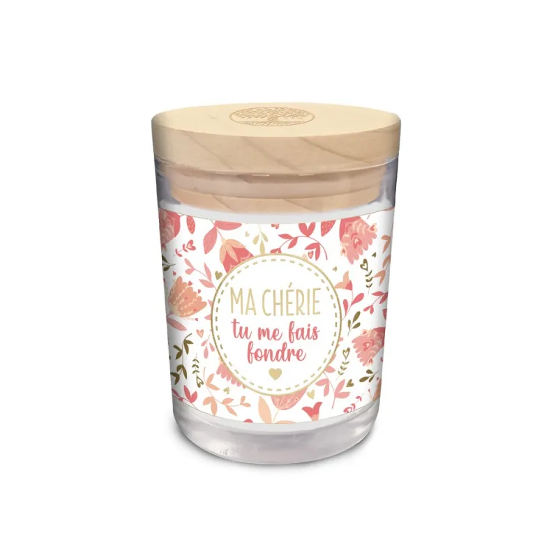 BOUGIE VERRE "MA CHERIE"