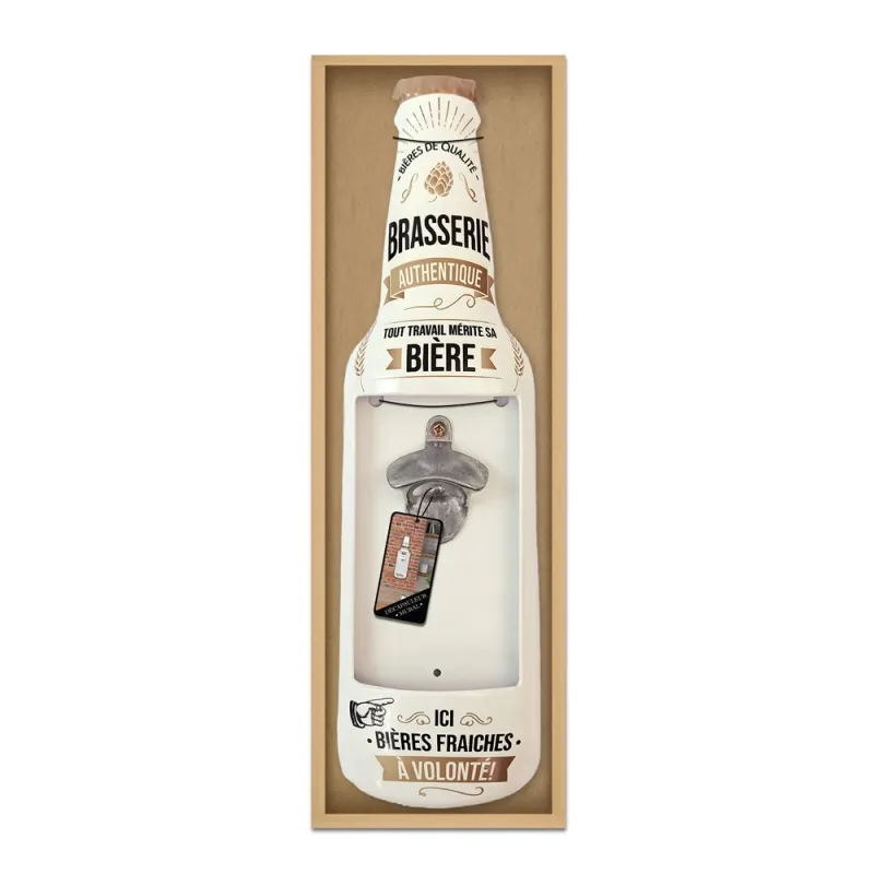 DECAPSULEUR MURAL BOUTEILLE BLANC
