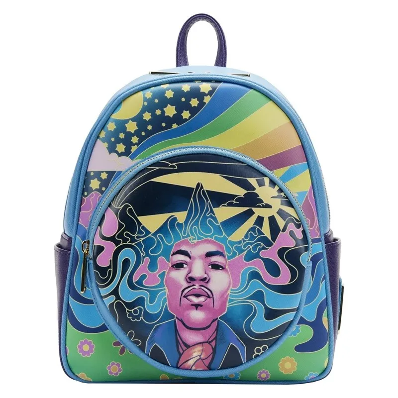 Loungefly Jimi Hendrix Psychedelic Landscape Mini Backpack