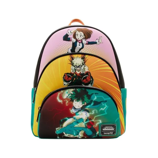 MY HERO ACADEMIA - SAC À DOS DEKU TRIPLE POCKET SCENE BY LOUNGEFLY