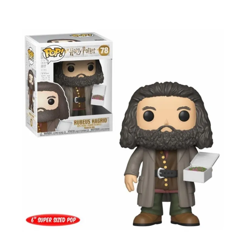 HARRY POTTER - FIGURINE POP N°78! SUPER SIZED HAGRID AVEC CAKE 14 CM