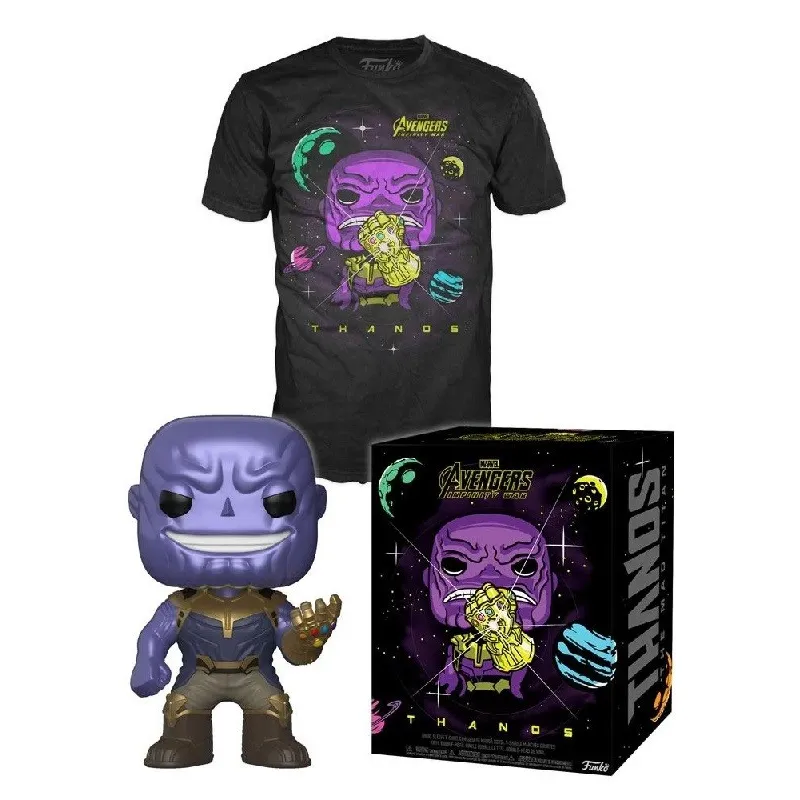 MARVEL - POP N° 289 - Thanos Metal Effect SE + T-Shirt (M)