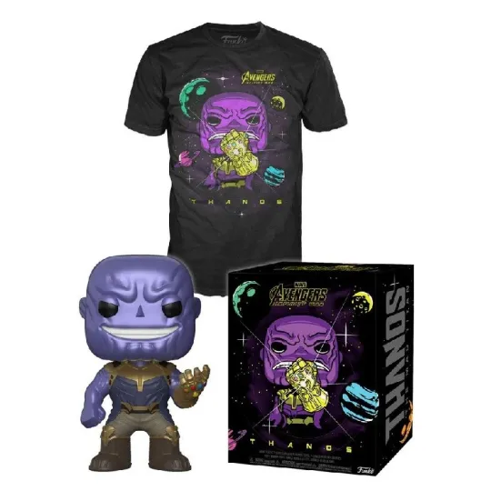 MARVEL - POP N° 289 - Thanos Metal Effect SE + T-Shirt (M)