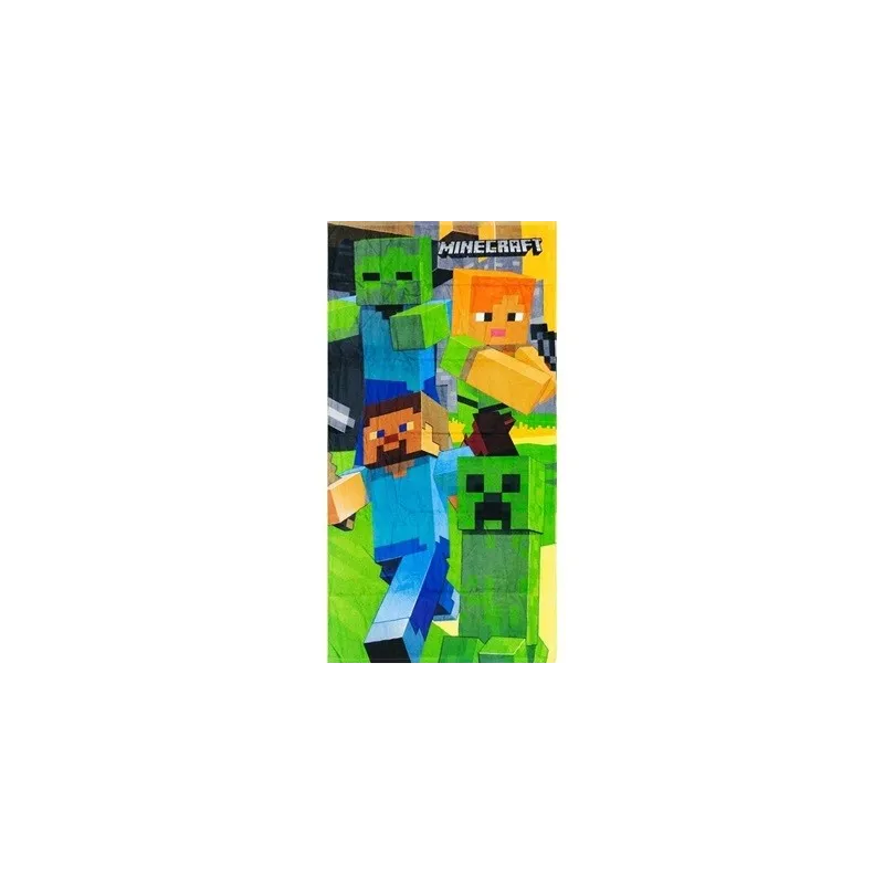 Minecraft - Serviette de bain 100% Coton Groupe (70x140cm)