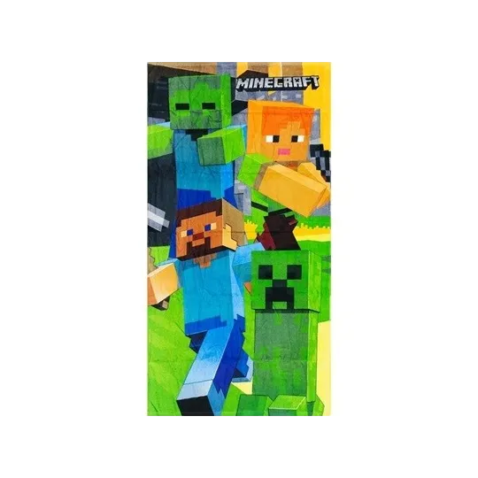 Minecraft - Serviette de bain 100% Coton Groupe (70x140cm)