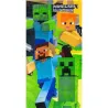 Minecraft - Serviette de bain 100% Coton Groupe (70x140cm)