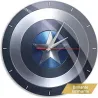 Marvel - Captain America : Horloge murale N&B