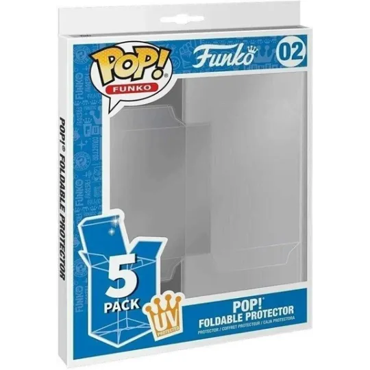Funko POP! Pack de 5 Boîtes Protection UV Transparentes