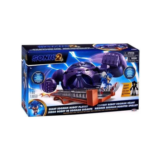 Ensemble de jeu robot Sonic the Hedgehog 2 5 pouces robot œuf géant