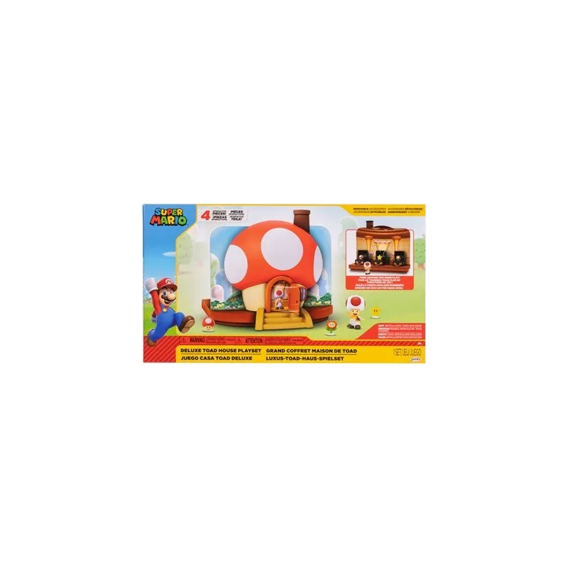Nintendo Super Mario Deluxe Toad House Playset