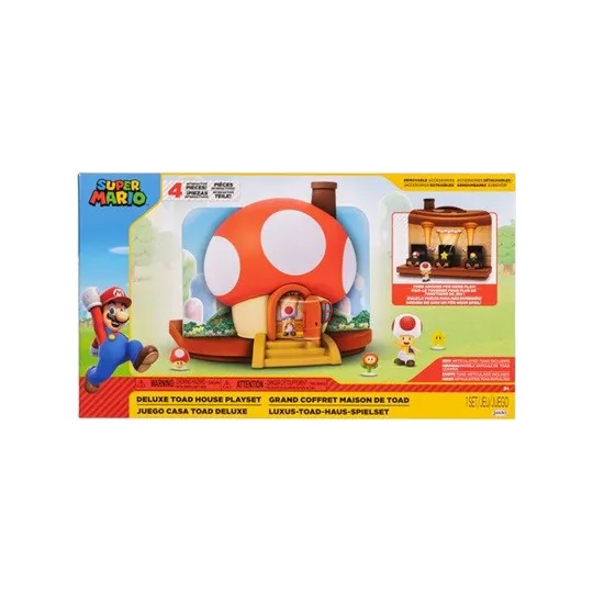 Nintendo Super Mario Deluxe Toad House Playset